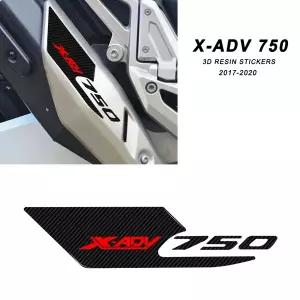바이크 오토바이 액세서리 3D 에폭시 수지 스티커 머플러 커버 보호 데칼 방수 Xadv 혼다 호환 X-Adv 750 -