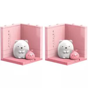 오로라월드 스미코구라시 시로쿠마 블록 피규어 X2개 BNS