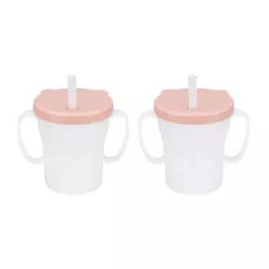 에디슨 흘림방지 유아 빨대컵 이유식 준비물 200ml X2 BNS