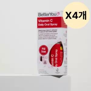 스파톤 비타민C 스프레이 베러유 영양제 50ml X4개 BNS