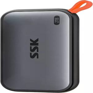 SSK 2TB 외장 솔리드 스테이트 드라이브 최대 10Gbps USB C SSD 하드 Windows Mac Android Phone 및 태블릿