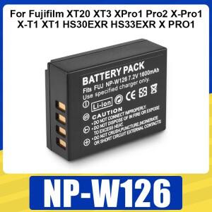 NP-W126 배터리 Fujifilm XT20 XT3 XPro1 Pro2 X-T1 HS30EXR X PRO1 카메라 용 1600mAh 충전식