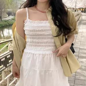 [청순썸머] 흐렌츠 레이스 뷔스티에 나시 87503 빅사이즈 여성의류
