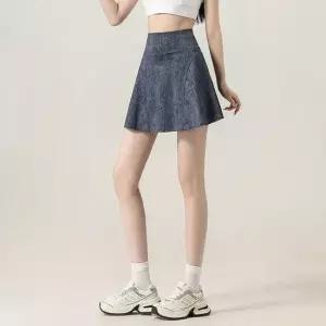 [라일리여성의류] Rly 여름 데님 스커트 스포츠 치마 여성 하이웨스트 49588374)