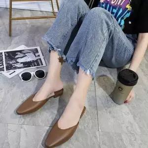 [라일리] Rly 데일리 여성 뮬 슬리퍼 뾰족코 여성 구두 슬리퍼 49587771)
