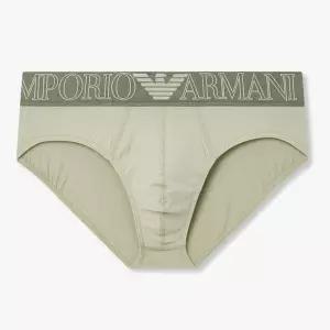 매장정품 EMPORIO ARMANI UNDERWEAR 엠포리오 아르마니 언더웨어 남성 아웃라인 로고 밴딩 삼각팬티 081611