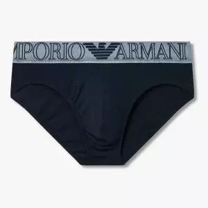 매장정품 EMPORIO ARMANI UNDERWEAR 엠포리오 아르마니 언더웨어 남성 아웃라인 로고 밴딩 삼각팬티 081611
