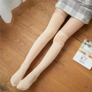 무릎양말 여성 기모니삭스 겨울 융털 보온 장목 양말 스타킹