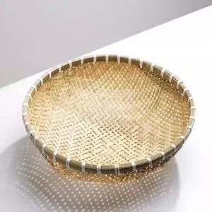 대나무 소쿠리 채반 바구니 수세미 36cm 멀티정리바스켓