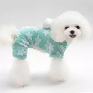 올인원애견옷L 별나라 극세사 실내 외출 강아지겨울옷 애완옷 의류 잠옷