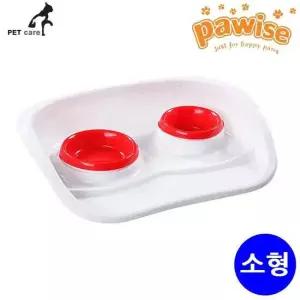 디너식기 11057 레드 세트 소형 포와이즈 강아지 급수기