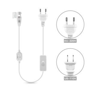 레일조명부속 220V 110V COB LED 스트립 EU 콘센트 조명 클립 테이프