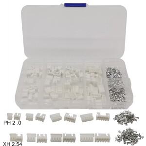 230피스 PH 2.0 XH 2.54 2P 3P 4P 5 핀 터미널 Male Female 하우징 JST 와이어 커넥터 어댑터 PH2.0mm XH2.
