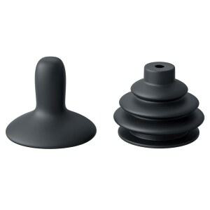 BIAQI Jazzy 파워 체어 부품 휠체어 커버 전동 조이스틱 노브는 GC, VSI, VR2 및 리모컨 플러그 블랙에 맞습니다