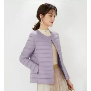 오리털패딩 여성 7컬러 라운드넥 패딩점퍼 보온 경량 이너 패딩