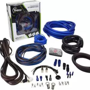 팀파노 앰프 배선 키트 - 4 게이지 2000와트 자동차 설치 CCA 케이블 150암페어 퓨즈 싱글 TPT-AMPKIT4