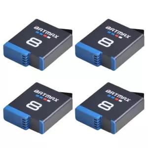 Gopro 8 블랙 배터리 팩용 4Pcs 1680mAh Akku AHDBT-801 Black 액세서리