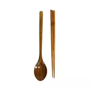 옻칠 수저세트 (약4.5x23.5cm) 나무 숟가락 젓가락