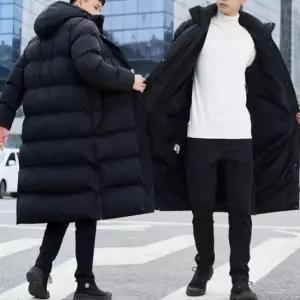 롱패딩점퍼 남자 후드롱패딩 겨울패딩 패딩점퍼 퍼안감 스웨이드