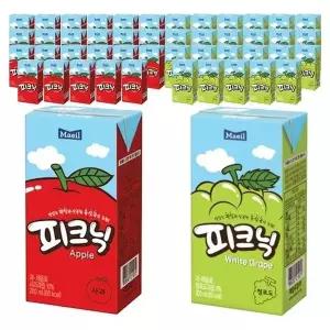 고품질 매일 피크닉 사과 200mlx24팩 + 청포도 200mlx24팩 (WA40D07)