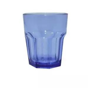 블루 팔각컵 270mL 물 음료 식당 PC컵 물컵 플라스틱컵
