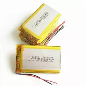 10 PCS 3.7V 1300mAh 503759 리튬 폴리머 LiPo 충전식 배터리 GPS PSP DVD 비디오 패드 전자 책 태블릿 PC 스피커 레코더