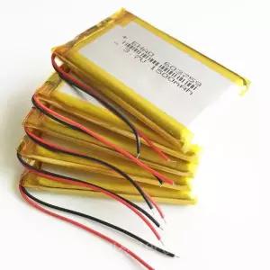 5 PCS 3.7V 1500mAh 리튬 폴리머 리튬-GPS PSP DVD 비디오 게임 패드 전자 책 태블릿 PC 카메라 603759 용 Po 충전식 배터리
