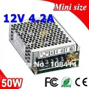 MS-50-12 50W 12V 4.2A 크기 LED 스위칭 전원 공급 장치 변압기 220V AC DC 출력