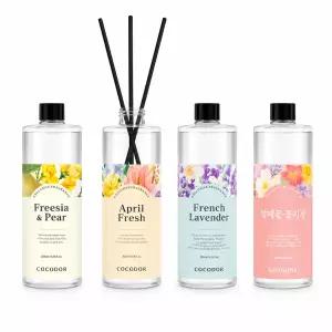 [1개+1개]코코도르 디퓨저 리필액 500ml 2개 + 리드스틱 5P 증정 I 대용량 디퓨저 리필액 실내인테리어