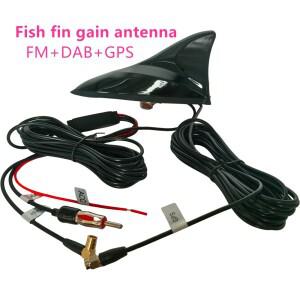 자동차 라디오 안테나 상어 지느러미 GPS  DAB  FM 조합 능동 이득 증폭