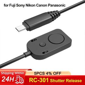 카메라 리모컨 RC-301 셔터 릴리즈 케이블 DSLR 카메라 Fuji Sony Nikon Canon Panasonic 용 원격 제어 코