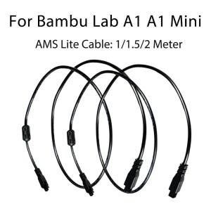 Bambu Lab AMS Lite 연장 케이블(마그네틱 링 필터 포함) 1M/1.5/2M 4핀 케이블 A1 A1mini 3D 프린터 액세