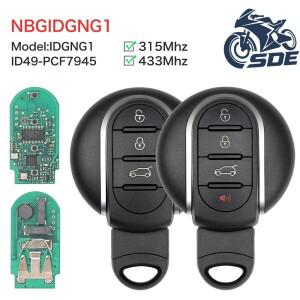 마이크 SDE 3/4 버튼 스마트 리모컨 자동차 키 315MHz 868MHz ID49 칩 수입차 호환 미니 쿠퍼 2015-2018용