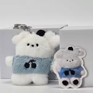 체리 키링 캐릭터 캐릭터키링 인형 퍼피 블루 가방키링 체리키링