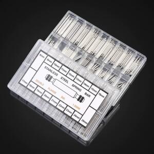 360 피스 Strainless Steel 스프링 바 8mm-25mm 시계 밴드 금속 스트랩 벨트 수리 도구 핀 액세서리
