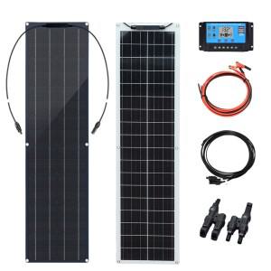 XINPUGUANG 50와트 12V 100와트 전체 태양광 패널 스타터 키트 OR RV  캠핑카  차량  카라반 및 기타 오프