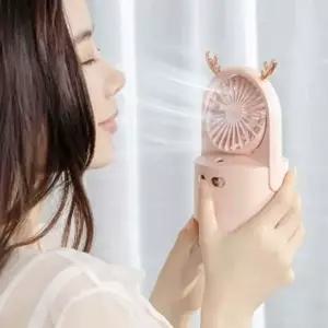솔솔바람 가습기 선풍기 무드등 USB 미스트선풍기