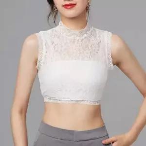 레이스 이너나시 목폴라 터틀넥 반목 민소매 폴라티 캐미솔 슬립 런닝 (WCC38A0)