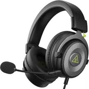 PC PS4 Xbox용 마이크가 있는 EKSA E900 헤드셋 - 탈착식 노이즈 캔슬링 3D 서라운드 사운드 게임 컴퓨터