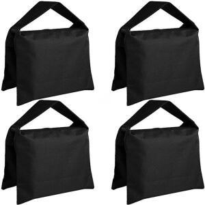 4pcs/2pcs/1pc 사진 스튜디오에 대 한 검은 모래 가방 무게 라이트 스탠드에 비디오 샌드백 붐 암 삼각대