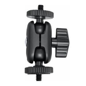 더블 볼 헤드 매직 암 15mm 360도 ° 1/4'' 나사 확장 마운트 고프로호환 DSLR 카메라 모니터 비디오 라이