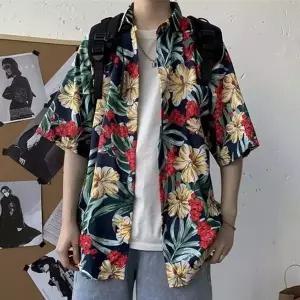 꽃무늬 바캉스 휴양지 하와이안 셔츠 5color LM-0336 남성꽃남방 (WE618EE)