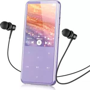블루투스를 지원하는 AGPTEK 64GB MP3 플레이어 스피커 및 FM 라디오를 M3 2.4인치 음악 터치 버튼 최대