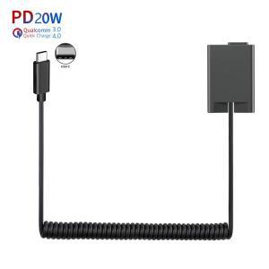 PD USB-C EP-5G EN-EL25 더미 배터리 전원 어댑터, 니콘 ZFC Z50 Z30 카메라 용