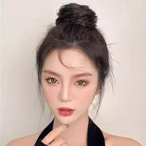 똥머리 집게핀 가발 생머리 내추럴블랙 당고머리 (HSJ-WFHWJ4J)
