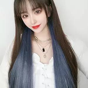 그라데이션 컬러 브릿지 헤어피스 5p 똑딱이 투톤가발 (HSJ-WC3E73E)