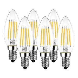 1/4/10pcs C35 LED 캔들 전구 E14 2W 4W 8W 필라멘트 램프 220V 따뜻한/차가운 흰색 에디슨 레트로 샹들리
