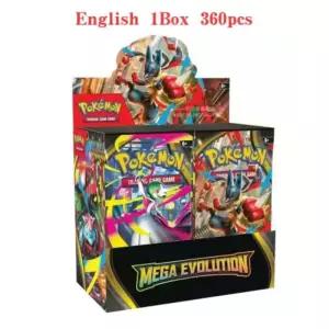 360개 영어판 포켓몬 TCG 메가 에볼루션 팬텀말 플레임스 부스터 박스 트레이딩 카드 36팩 선물