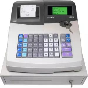 나덱스 CR318 POS 금전 등록기 열 프린터 스틸 서랍 멀티 클럭 지원 화이트