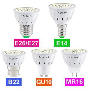 GU10 LED 전구 MR16 스포트라이트 E27 천장 조명 AC220V 거실 GU5.3 실내 E14 홈 침실 부드러운 B22 쿨/따